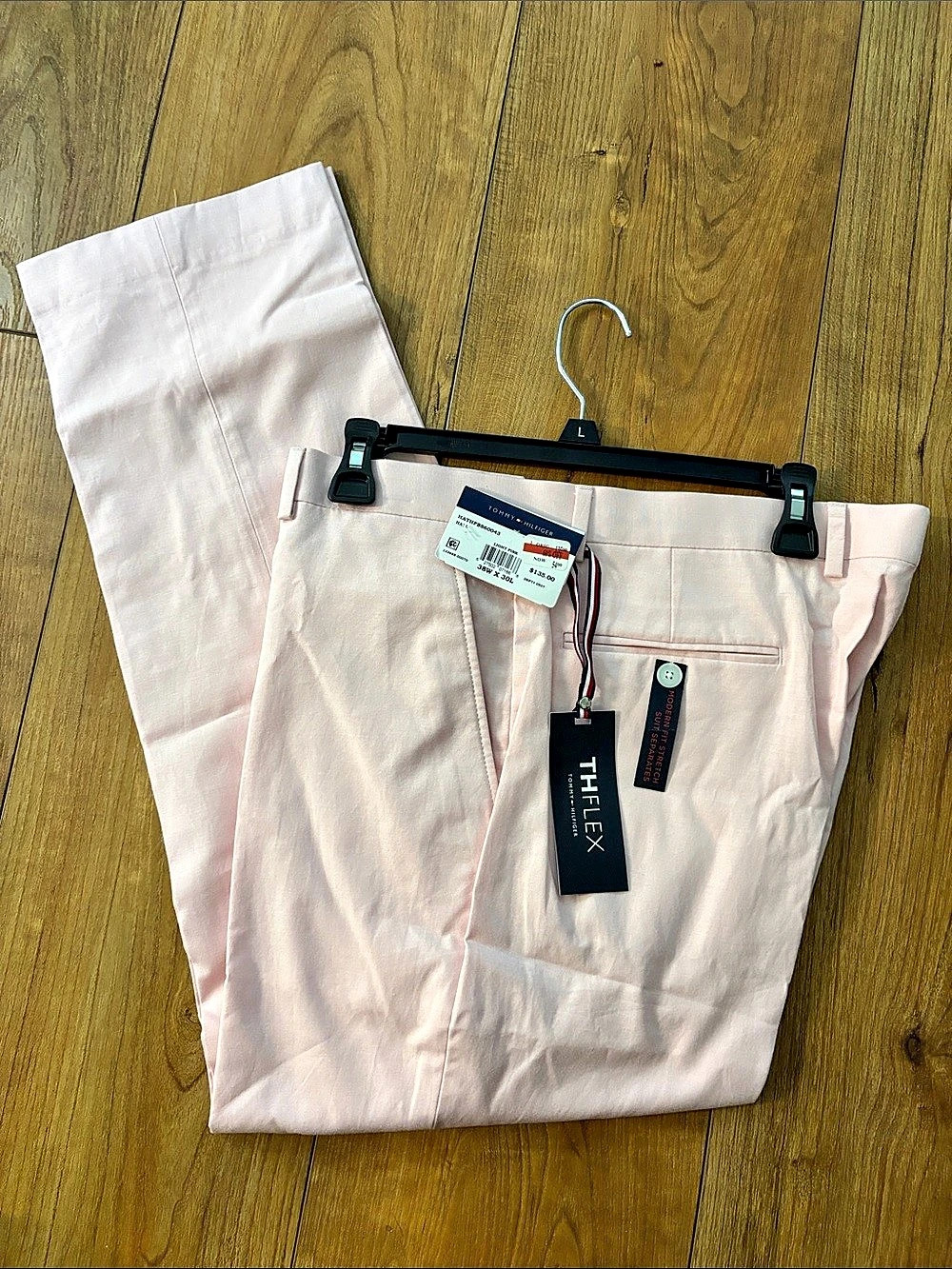 Tommy Hilfiger TH Flex Modern-Fit Performance Dress Pants Pink